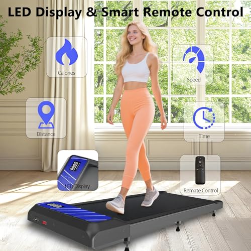 Walking Pad Treadmill with Incline for Home Office, 2.5 HP Portable I143989