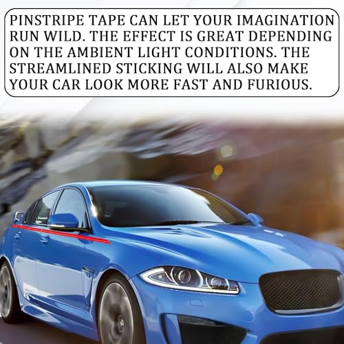 2PCS Pin Striping Tape for Cars, 32Ft Vinyl Black Pinstriping Decal P7903