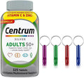 Centrum Silver Multivitamin for Adults 50+, Multimineral Supplement (325 ct.) with Emergency Whistle Keychain(1)