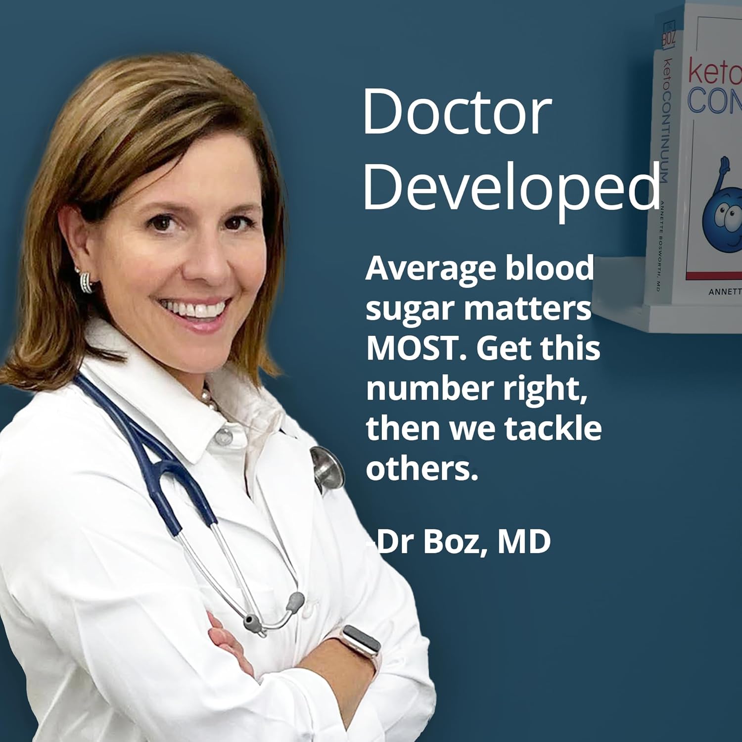 Dr. Boz A1C Test Kit - At Home HbA1C Testing for Average Blood Glucose I56703