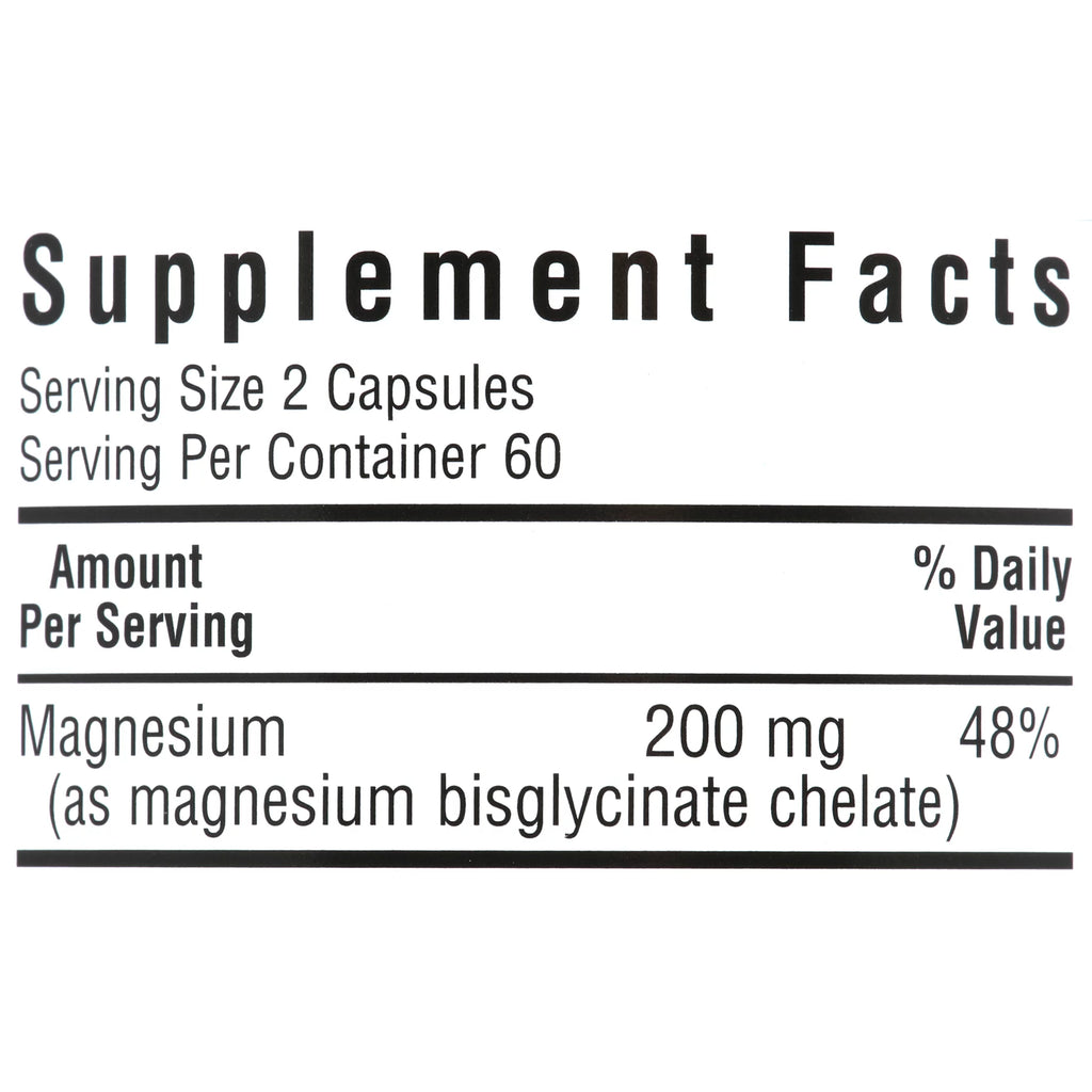 Bluebonnet Nutrition Chelated Magnesium 120 Vegetable Capsules W5188