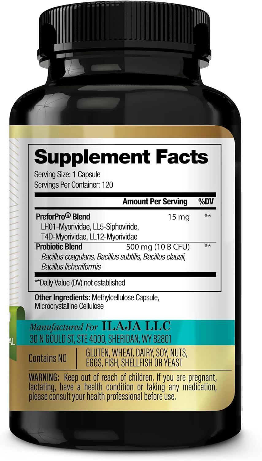 Spore Supreme Spore Based Probiotic 120 Capsules + PreforPro Prebiotic K2903