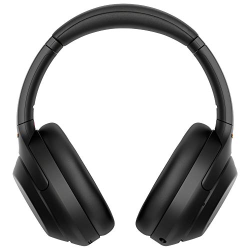 Sony WH-1000XM4 Wireless Noise Cancelling Over-Ear Headphones with Mic, Silver, Bundle with Case, Charger & Gym Bag R559