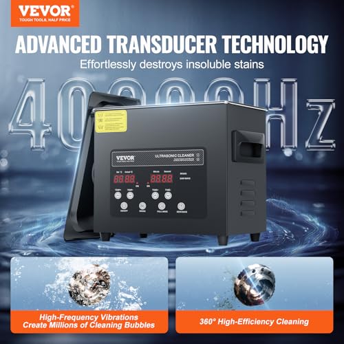 VEVOR 10L Ultrasonic Cleaner, 240W Digital Machine with Heater & Timer C9757