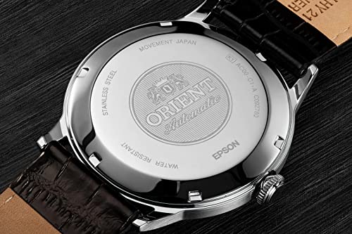 Orient Men's Bambino Ver. 2 Japanese Automatic Stainless Steel and Leather Dress Watch P14765