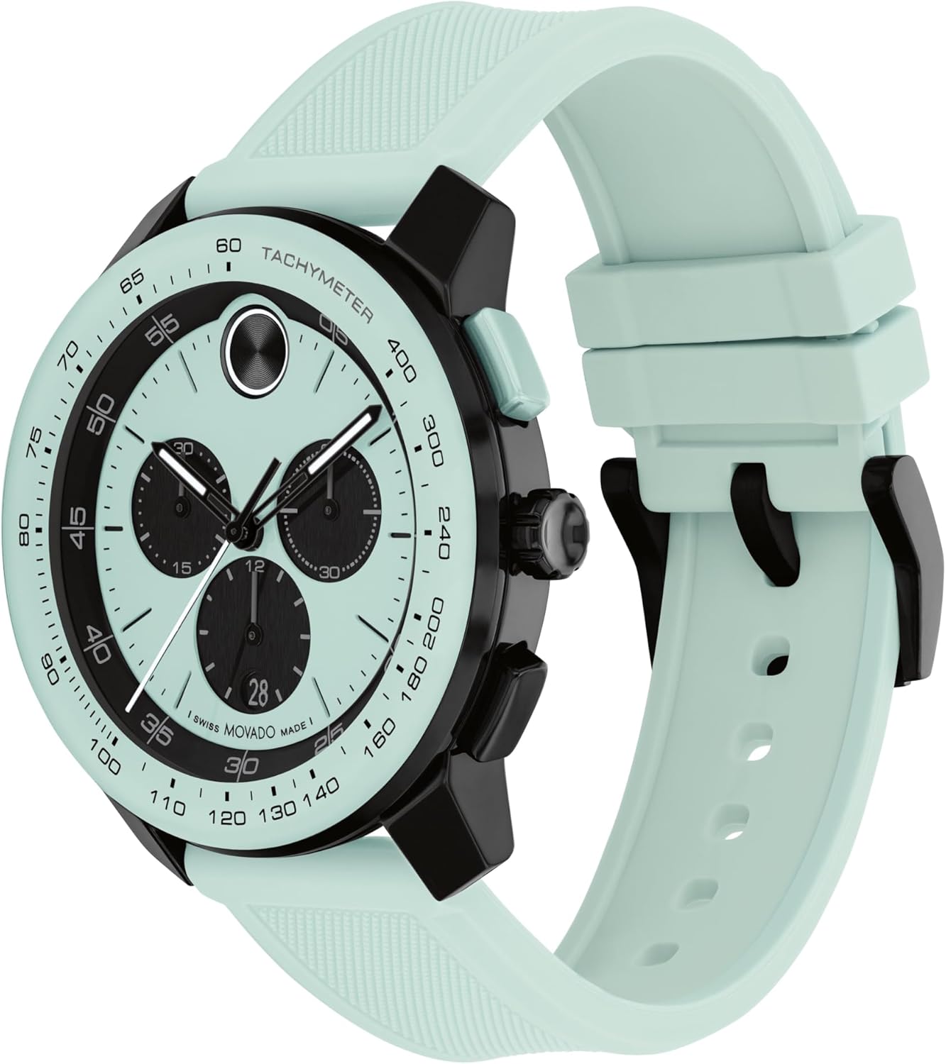 Movado Bold TR90 Men's Sport Watch - Swiss Quartz Chronograph, Silicone Strap, 42mm O902685
