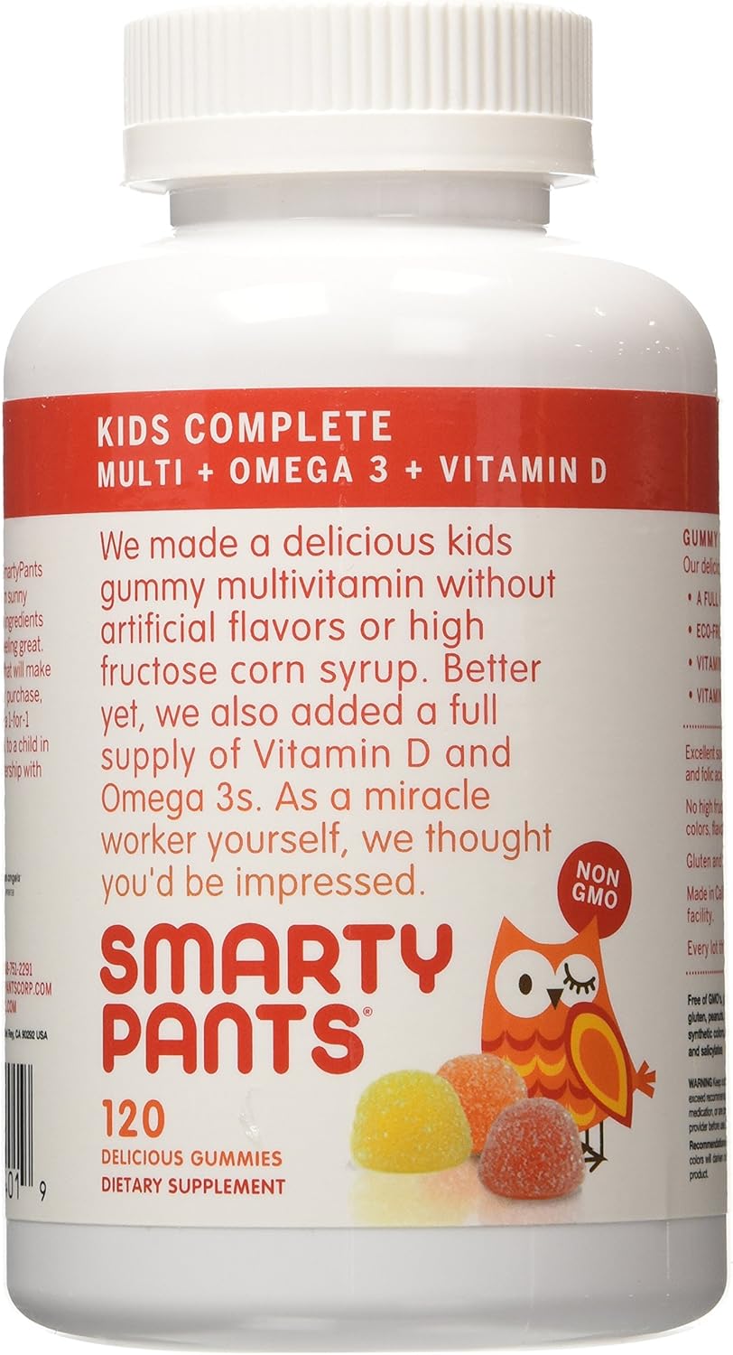 SmartyPants Kids Complete Delicious Multivitamins Gummies 120 ea