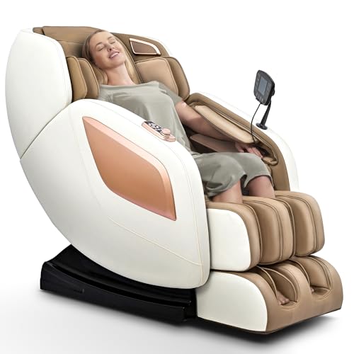 Full Body Zero Gravity Shiatsu Massage Chair with Fully Assembled, LCD Screen, Shortcut Keys, USB Charging Port, Heat, for Loved Ones, Parents, Black