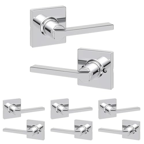 Kwikset Casey Interior Privacy Door Handle with Lock 10 Pack, Matte Black G103018