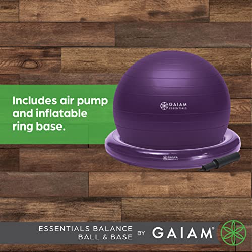 Balance Ball & Base Kit, 65cm Yoga Ball Chair with Pump S663305