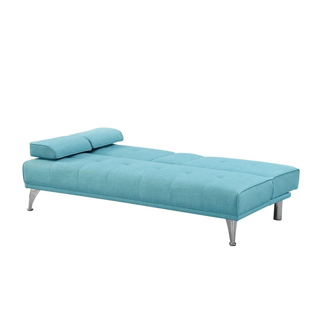Serta Michigan Convertible Sofa Sky Blue Fabric G87450