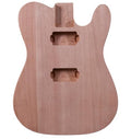 Electric Guitar Body Guitar Body Mahogany Wood Unfinished HH Style Guitar Replacement DIY (HH Style)