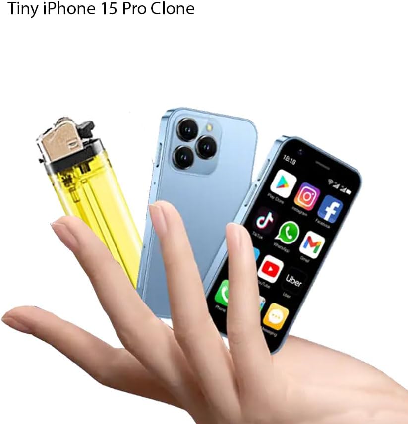 iLight Mini Smartphone 15 Pro Android 4G Mobile Pocket Phone 3" Touch Screen Unlocked 3GB RAM 64GB ROM W918
