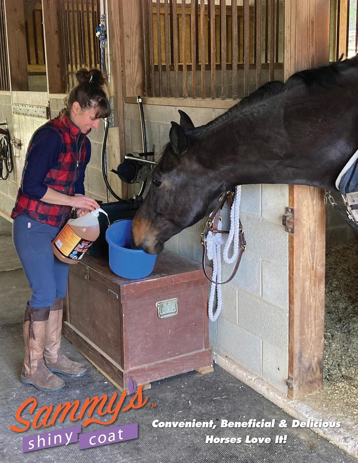 Sammy's Shiny Coat Flax Oil for Horses, Pure Flaxseed Oil Supplement, 1 Gallon Y260843