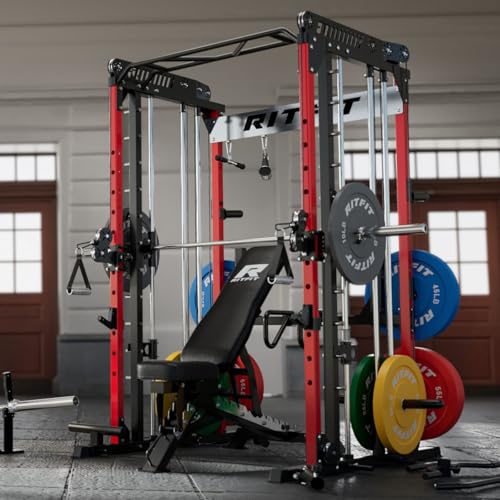 RitFit M1 & M1 Pro Smith Machine with Cable Crossover System for Home Gym Y659852