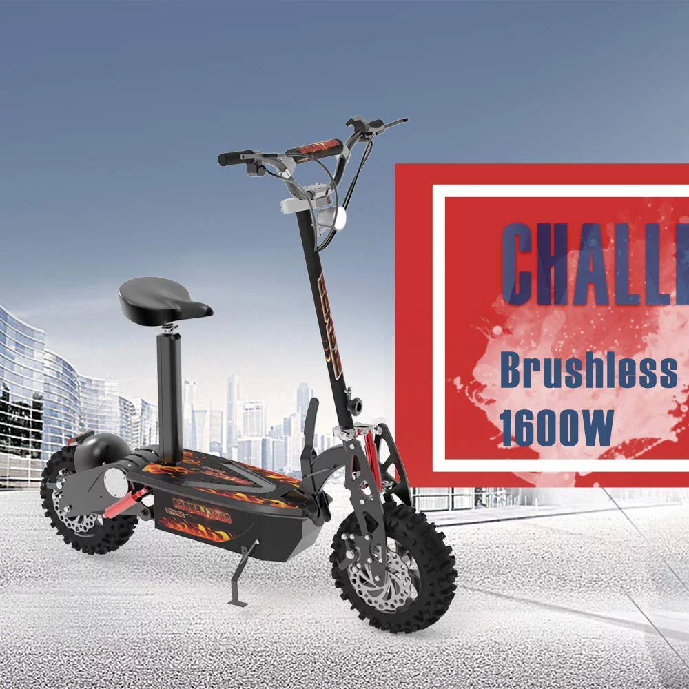 SKRT Electric Scooter 1600W 36V Foldable Adult Commuter V4221