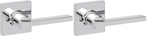 Kwikset Casey Interior Privacy Door Handle with Lock 10 Pack, Matte Black G103018