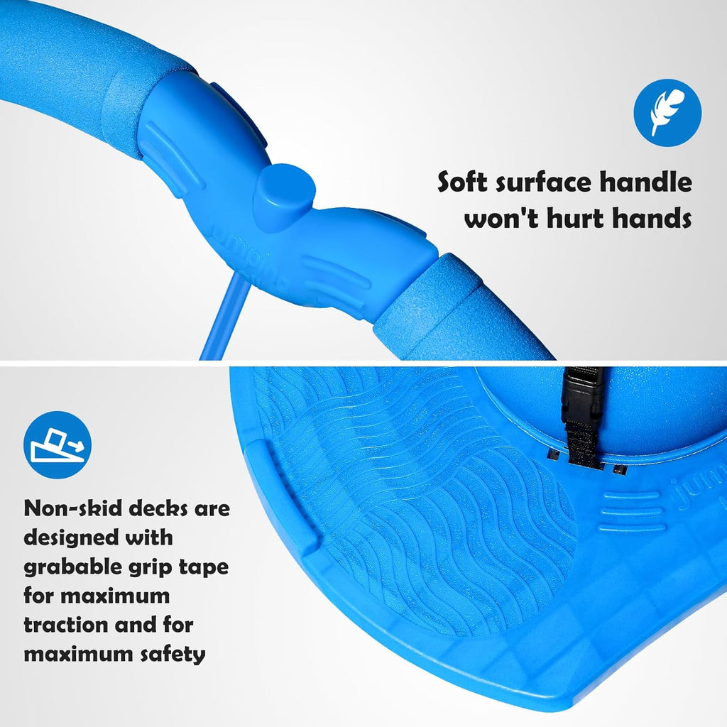 Pogo Jumper with Handle and Ball Pump for Kids and Adults (Blue) P3310