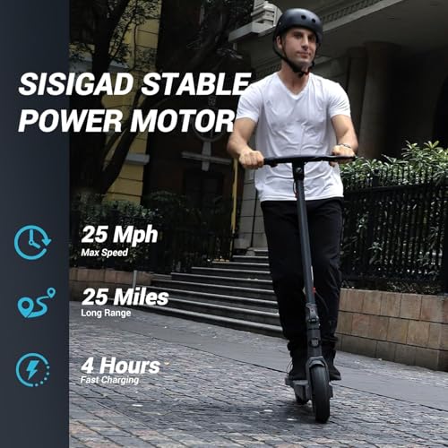 SISIGAD Electric Scooter for Adults, 500W Motor, Foldable with Cruise Control S730466