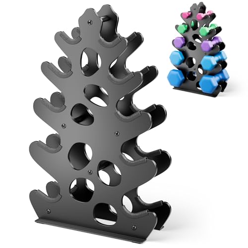 Dumbbell Rack Stand with Protective Edge Rubber Covers for Home Gym P303197