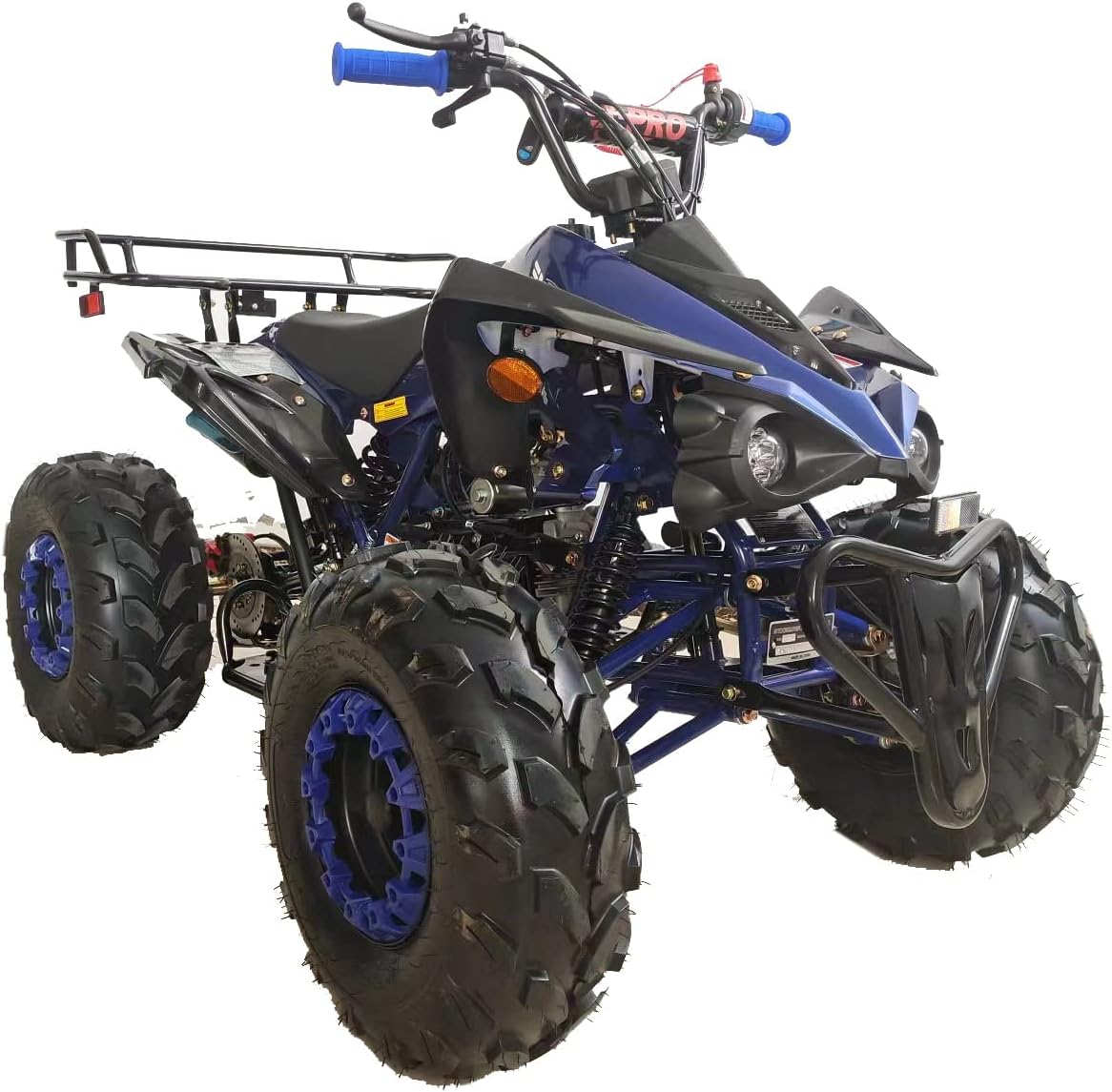 X-PRO Blast 125cc ATV Automatic Transmission with Reverse, LED Headlight, Blue X9020