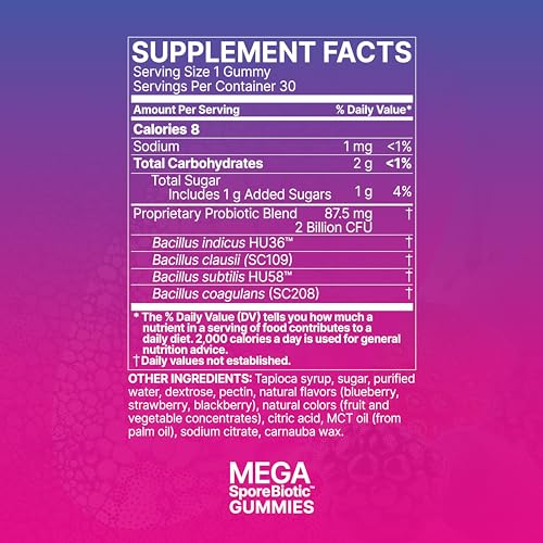 MegaSporeBiotic Probiotic for Digestive Health, 180 Capsules N603