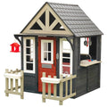KidKraft Riverscape Wooden Playhouse with Working Doorbell, Fence, Kitchen and Pet Door