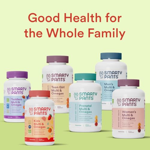 SmartyPants Kids Multivitamin & Fiber Gummies, Omega 3, Vitamins D3, C, B12, Zinc, 90 Count U9500