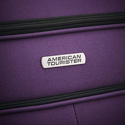 American Tourister Pop Max Softside Luggage 3-Piece Set with Spinner Wheels, Purple R70056