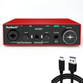 Sunbuck Audio Interface for PC/MAC, 24Bit/192kHz High-Fidelity, AIR Mode Add More Extra Clarity for Recording Music, with XLR/48V Phantom Power, USB Audio Interface for Guitar, Ultra-Low Latency
