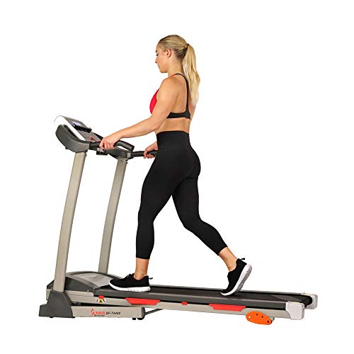 Sunny Health & Fitness Smart WiFi Treadmill, Compact Foldable with Incline E91799