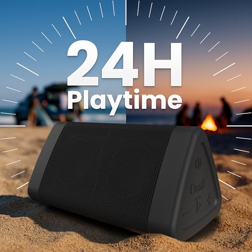 OontZ Angle 3 Portable Bluetooth 5.4 Speaker, IPX5 Water-Resistant, Black V1239