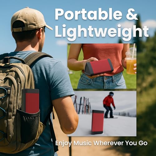 OontZ Angle 3 Portable Bluetooth 5.4 Speaker, IPX5 Water-Resistant, Black V1239