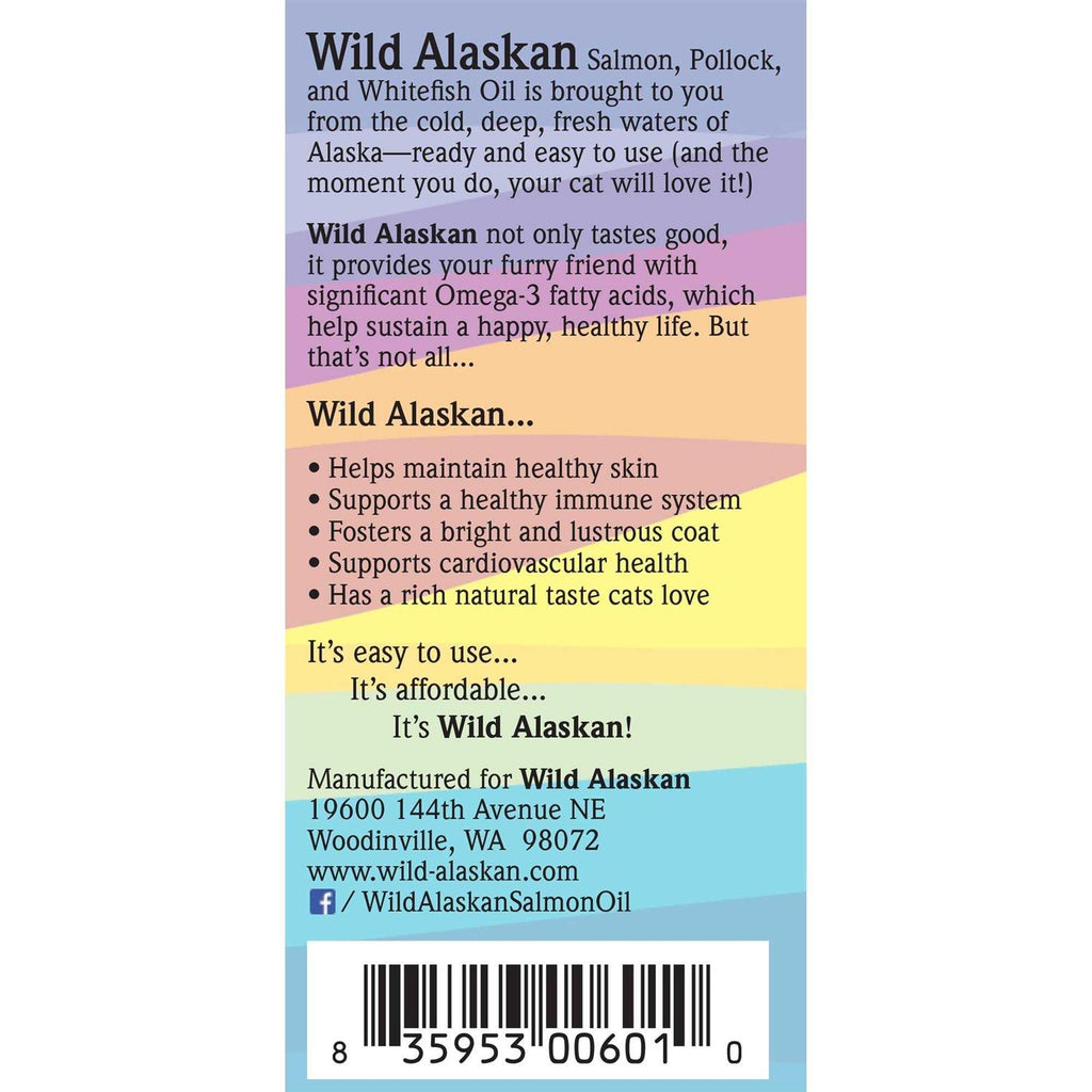 Wild Alaskan Salmon Oil Omega 3 Cat Food Supplement Z796