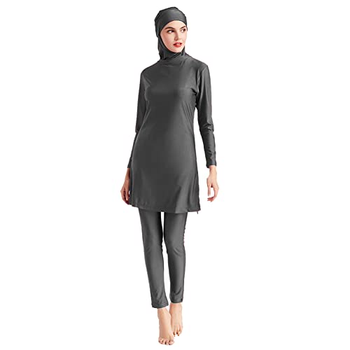OBEEII Women's Muslim Swimwear Full Coverage Long Sleeve Burkini Q285820