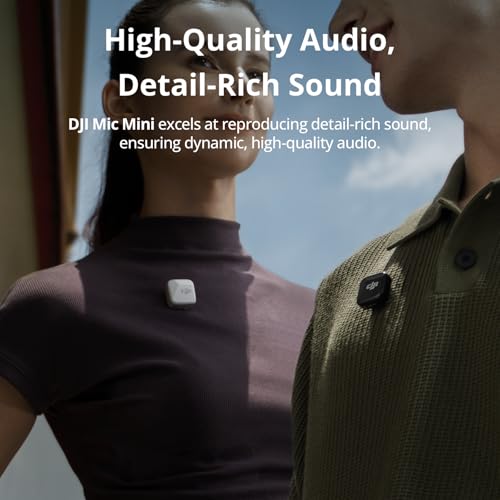 DJI Mic Mini Wireless Microphone for iPhone, Camera & Android V612