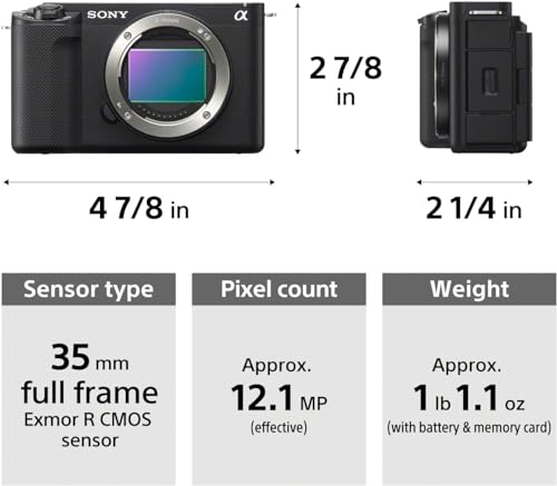 Sony Alpha ZV-E1 Full-frame Mirrorless Vlog Camera - Black C627153