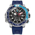 Citizen Men's Promaster Sea Aqualand Eco-Drive Watch, Polyurethane Strap, Chronograph, Date, 12/24 Hour Time, Power Reserve Indicator, Sapphire Crystal, Luminous Hands and Markers