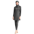 OBEEII Womens Muslim Swimsuits Full Coverage Long Sleeve Swimwear Burkini Hijab Bathing Suit