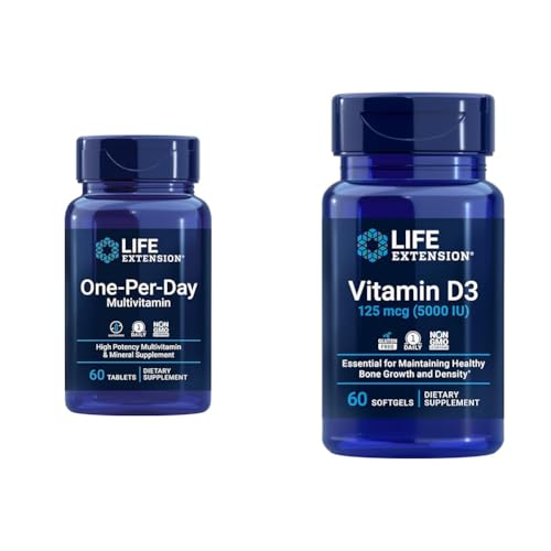 Life Extension One-Per-Day Multivitamin with Over 25 Vitamins, Minerals & Plant Extracts Plus Zinc Caps, Zinc 50 mg, 90 Vegetarian Capsules