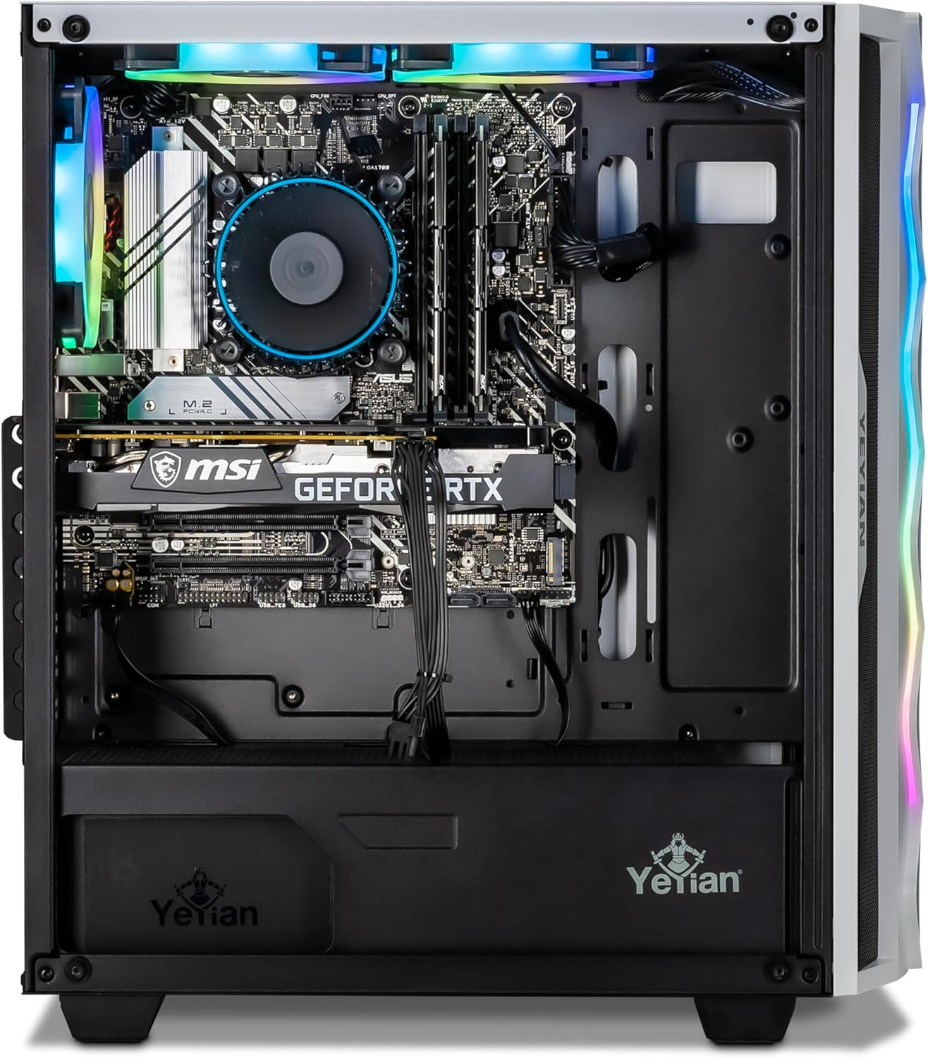 YEYIAN GeForce RTX 4060 Gaming PC, AMD Ryzen 5 7500F, 16GB DDR5, 1TB SSD, Win 11 W63366