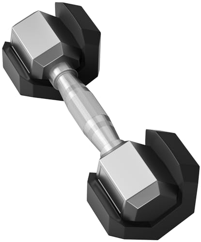 Signature Fitness Rubber Encased Hex Dumbbell Sets W376601