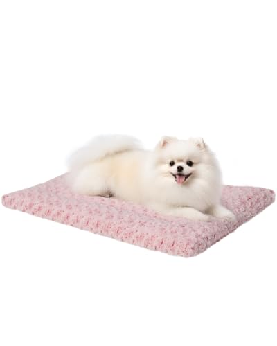 Washable Dog Bed Mat Ultra Soft Crate Pad for Large Dogs, 41 x 27 Inch, Gray K707024