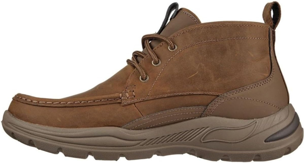 Skechers Men's Arch Fit Motley Hayroy Chukka Boots, Desert Brown, 9.5 M US