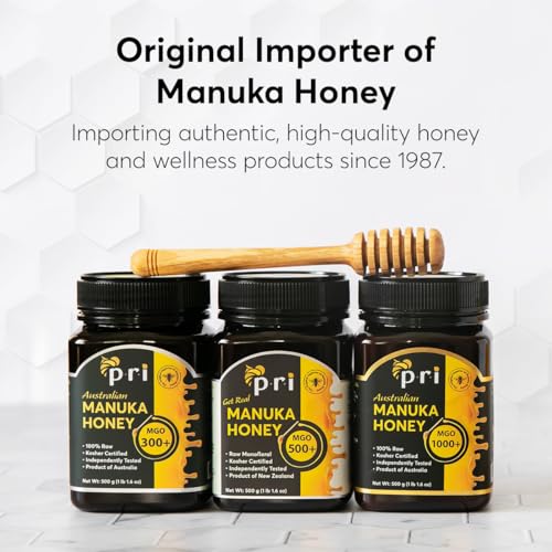 PRI Manuka Honey MGO 300+ 1.1LB Raw Australian Honey E6673