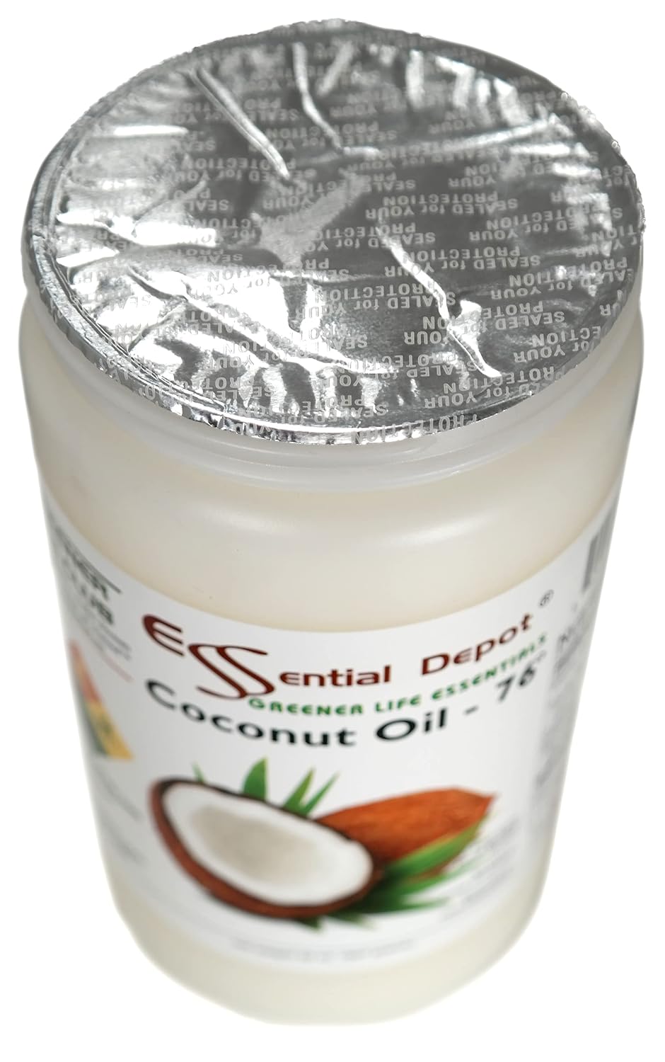 Coconut Oil 32 oz Food Grade HDPE Container S27839