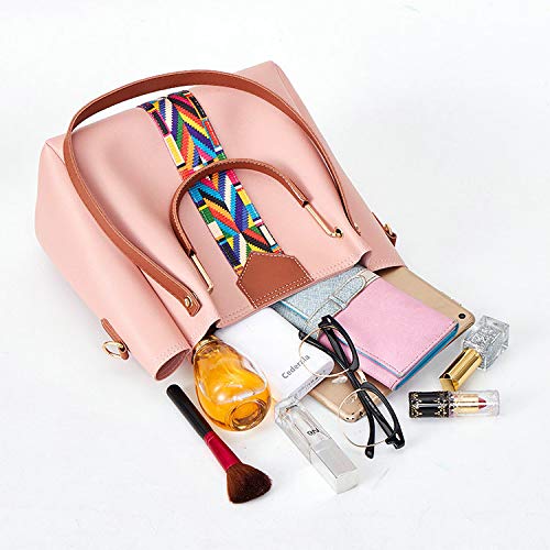 Women Fashion Handbags Tote Shoulder Satchel Purse Set 4pcs D753