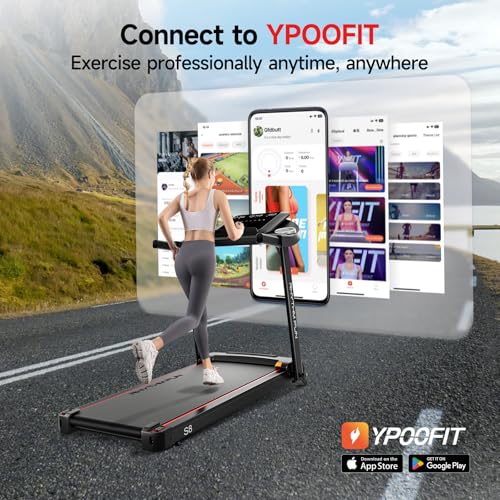 RHYTHM FUN 8.0 MPH Foldable Treadmill with Incline for Home C527959