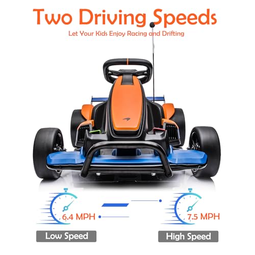 Licensed McLaren 24V Electric Go Kart, 400W Drift Kart for Kids Q5178