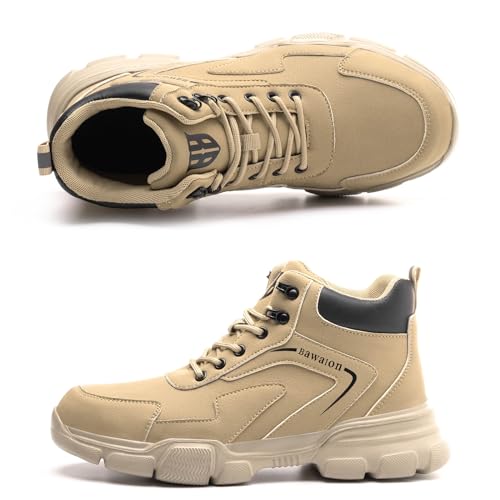 Nasogetch Waterproof Steel Toe Work Boots for Men Women T14513